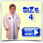 Kids Lab Coats Size 4