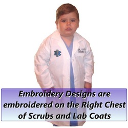 Lab Coat Embroidery Designs