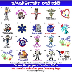 Kids Lab Coat Embroidery Designs